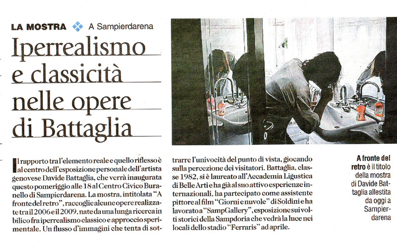 
Corriere Mercantile,
11 febbraio 2010

